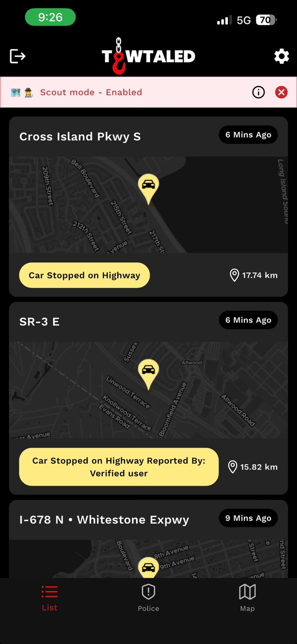 Towtaled app